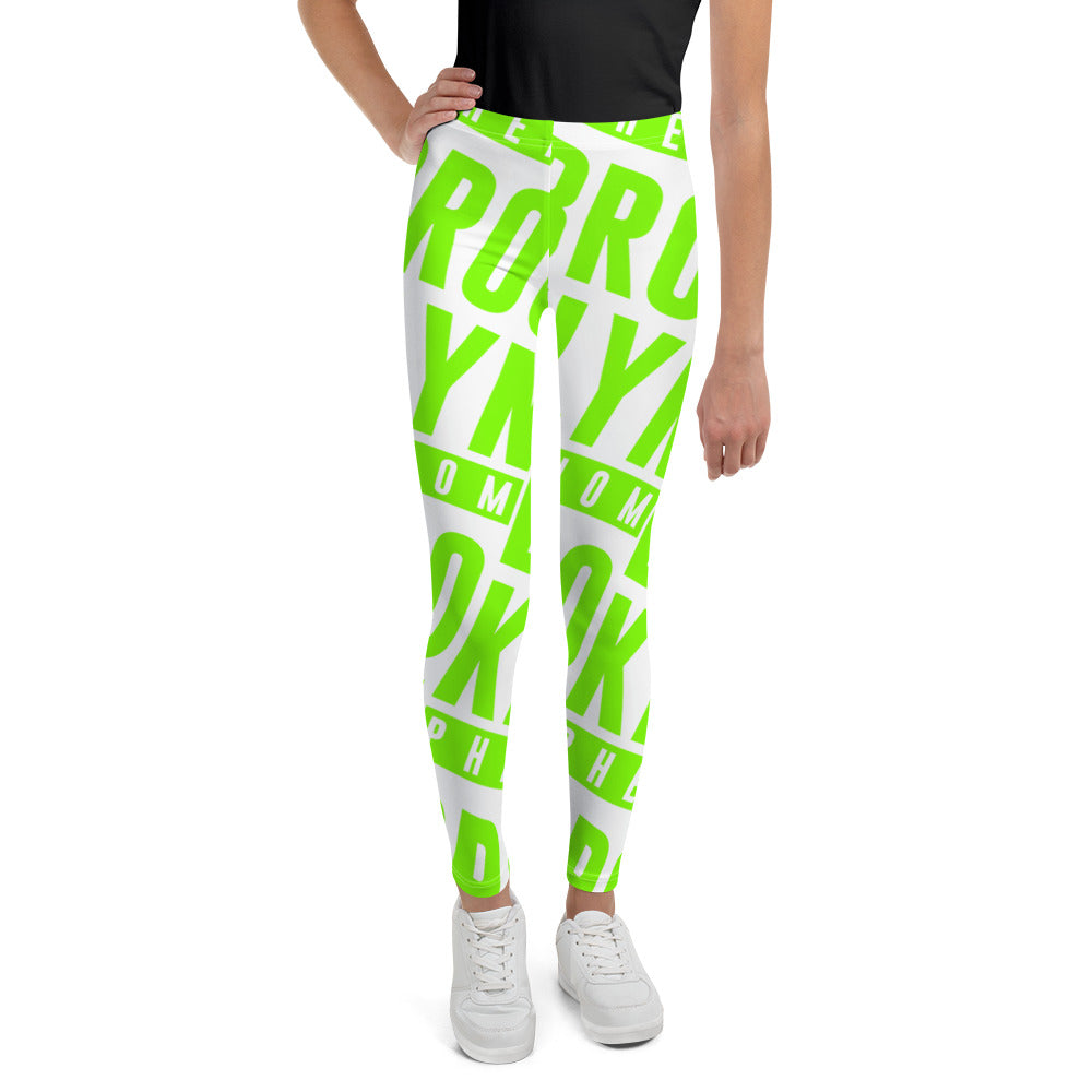 BK Phenom Neon Green Slanted Splash Leggings – FullyPrivilege