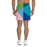 Men's Athletic Long Abstract Shorts - FullyPrivilege