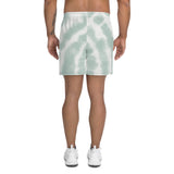 Men's Athletic Long Grey Tie-Dye Shorts - FullyPrivilege