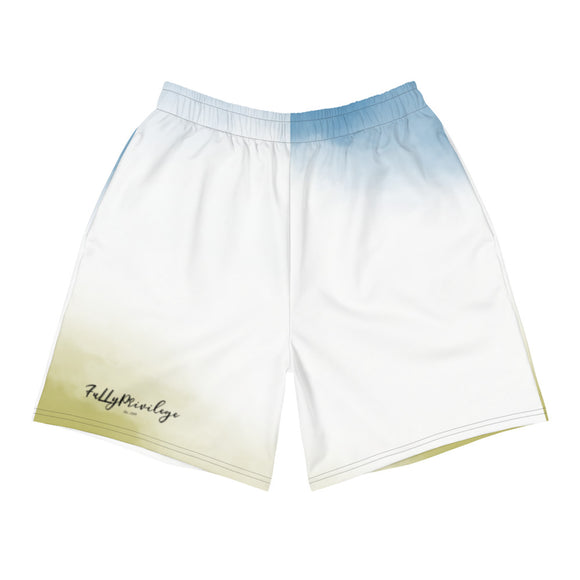 Men's Athletic Double Split Abstract Shorts - FullyPrivilege