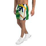 Men's Athletic Long Botanical Shorts - FullyPrivilege