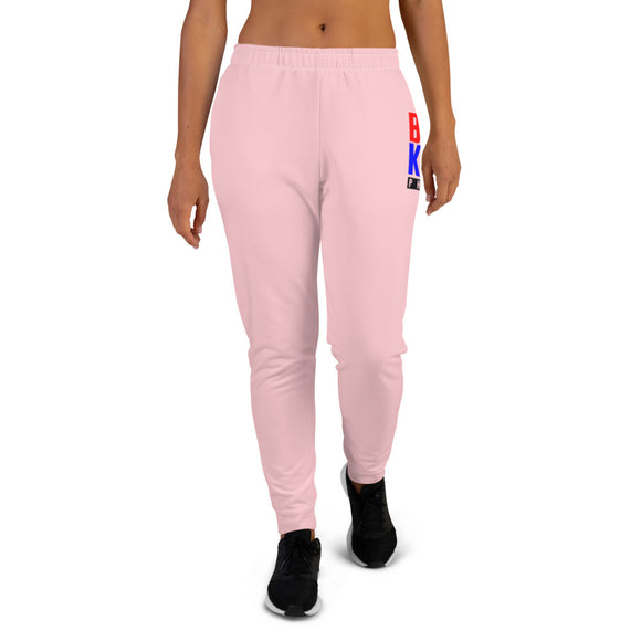 Light Pink Multicolor BK Phenom Women's Joggers - FullyPrivilege