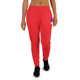 Red Multicolor BK Phenom Women's Joggers - FullyPrivilege