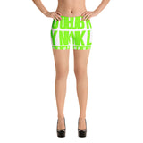 BK Neon Green Splash Shorts - FullyPrivilege
